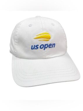 NWT American Needle White Baseball Cap with Yellow and Blue US Open Logo